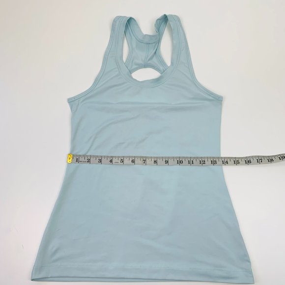 Athleta Nitro Tank Top Lightweight Keyhole Back Yoga Gym Blue Size XS - Picture 8 of 9